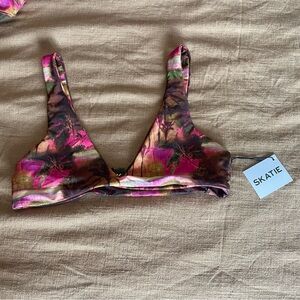 Skatie Sunset Palm Bikini Top